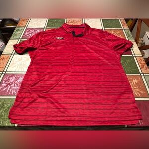 Mens Nike New Orleans Pelicans Dri Fit Golf Polo Shirt Large Tiger Woods Snags